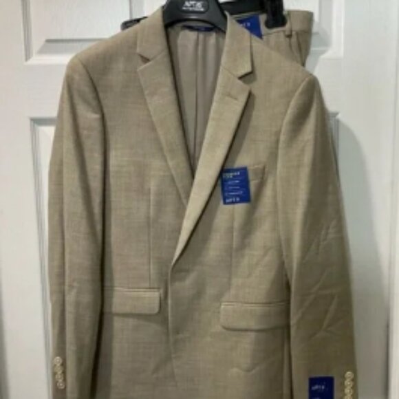 Apt. 9 Tan Suits Modern Formal Wear set pants blazer suit jacket - Picture 1 of 13